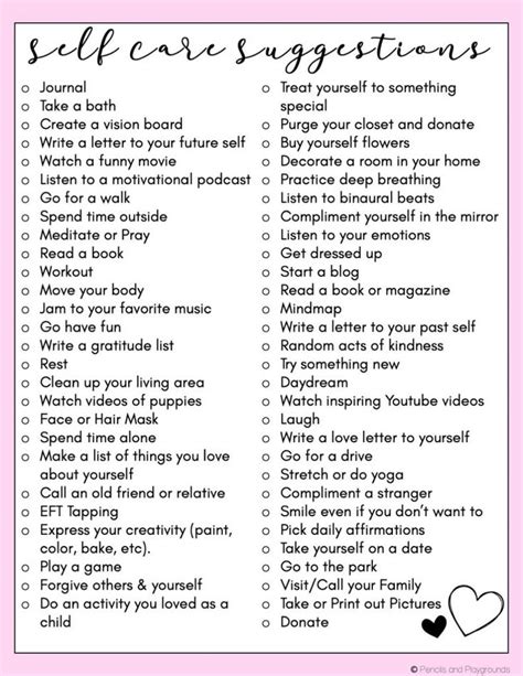 List of Self Care Activities for Teachers | Self care, Self care activities, Self care calendar