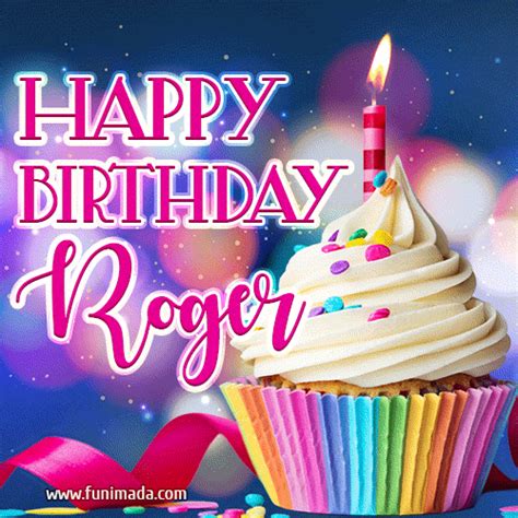 Happy Birthday Roger - Lovely Animated GIF | Funimada.com