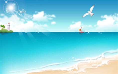 Cartoon Beach Wallpapers - Top Free Cartoon Beach Backgrounds - WallpaperAccess