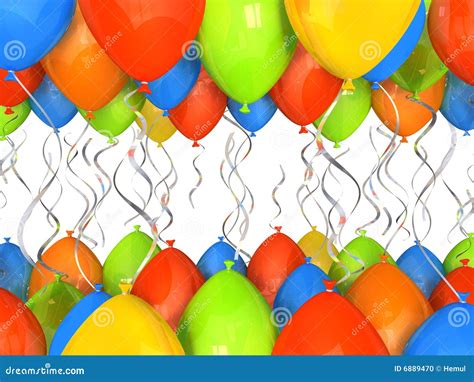 Party Balloons Background Stock Photo - Image: 6889470