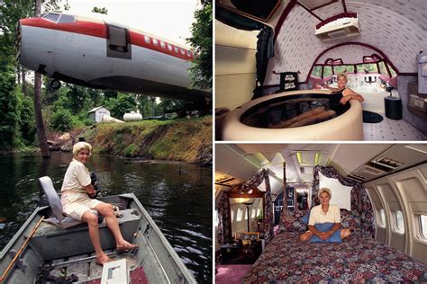 Inside Boeing 727 passenger plane converted into three bedroom home with a huge hot tub and bath ...