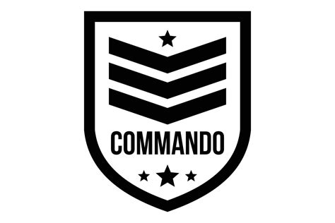 Commando badge logo, simple style By Anatolir56 | TheHungryJPEG