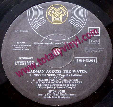 Totally Vinyl Records || John, Elton - Madman across the water LP