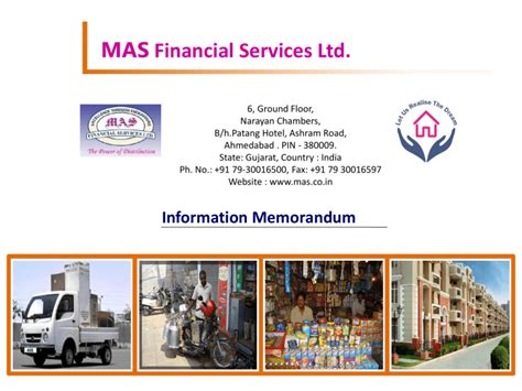 Slide 1 - Mas Financial Services Ltd