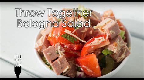 Throw Together Bologna Salad | Bologna salad, Easy potluck recipes ...