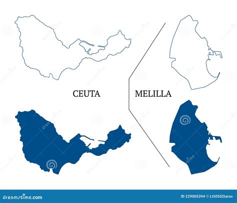 Map Of Ceuta. Vector Illustration. World Map | CartoonDealer.com #129628659