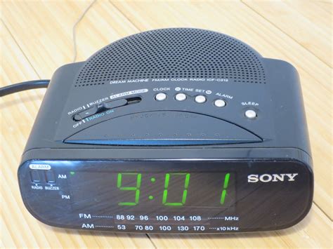 Sony Dream Machine Alarm Clock Radio AM FM Green LED ICF-C212 Tested ...