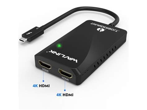 Thunderbolt 3 to Dual 4K HDMI Display Adapter, Resolutions up to 4096x2160@60Hz, 2 UHD 4K@60Hz ...