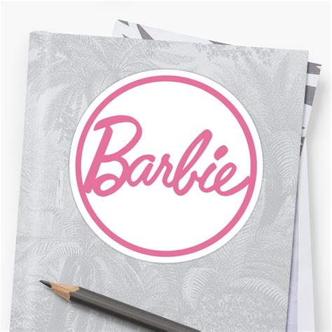 "Barbie Logo" Stickers by supergaystore | Redbubble