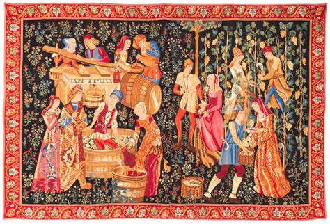 Medieval Wall Hanging Tapestry the Vintage Le Vendange | Etsy | Hanging tapestry, Tapestry wall ...