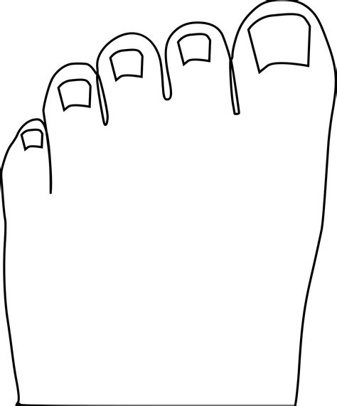 Free Clipart: Toes Outline | Clipart Panda - Free Clipart Images