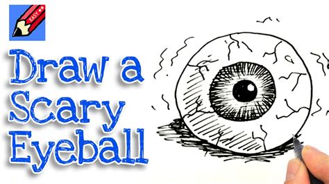 Learn how to draw a scary eyeball real easy for kids and beginners - YouTube