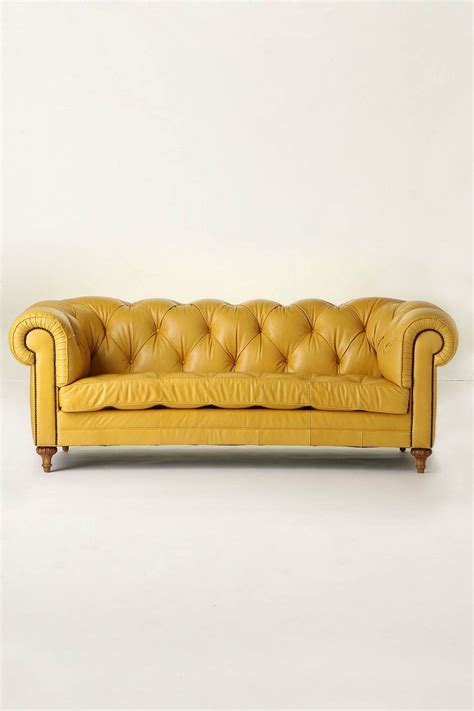 Yellow Leather Sofas - Foter