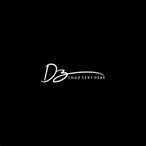 DZ logo, hand drawn DZ letter logo, DZ signature logo, DZ creative logo, DZ monogram logo ...