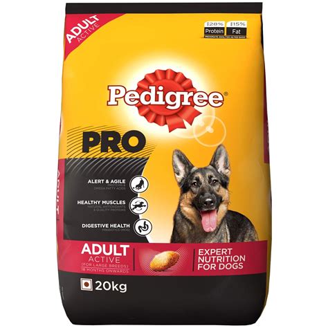 Pedigree PRO Expert Nutrition Active Adult Large Breed Dogs (18 Months ...