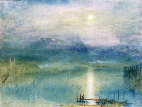 "Moonlight over Lake Lucerne with the Rigi in the Distance" ,J.M.W. Turner | Turner painting ...