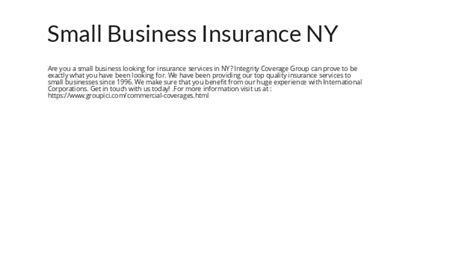 Small Business Insurance NY at emaze Presentation