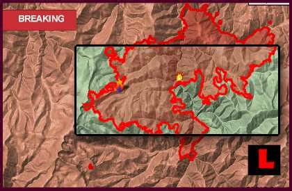 Montana Fire Map 2013: Gold Pan Fire Holds Near Conner