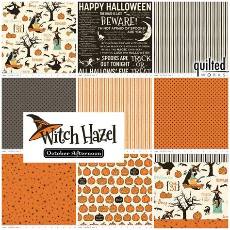 Witch Hazel Halloween fabric at QuiltedWorks.com | Halloween fabric, Fabric stash, Happy halloween