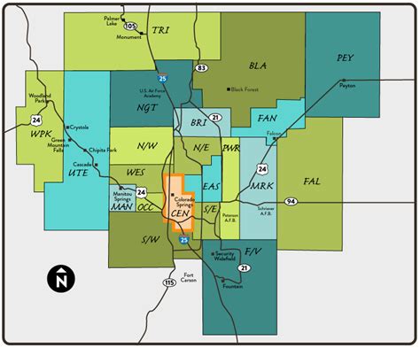 Colorado Springs Colorado Zip Code Map - Campus Map