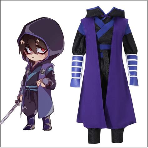 Anime Scissor Seven/Killer Seven Han Fu Cosplay Costume Children Kids Size Carnival Halloween ...