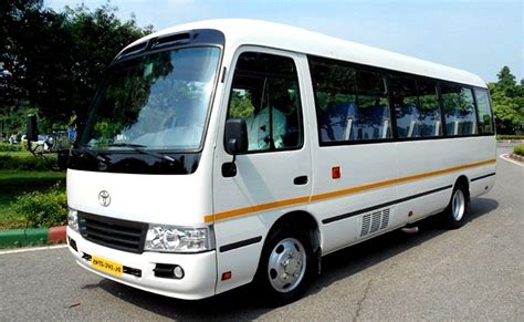 Toyota Coaster Luxury Van For Rent | Hire Imported Toyota Van