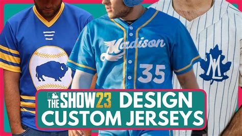 DESIGNING CUSTOM JERSEYS In MLB The Show 23! How To Design, Edit ...