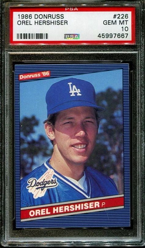 Auction Prices Realized Baseball Cards 1986 Donruss Orel Hershiser