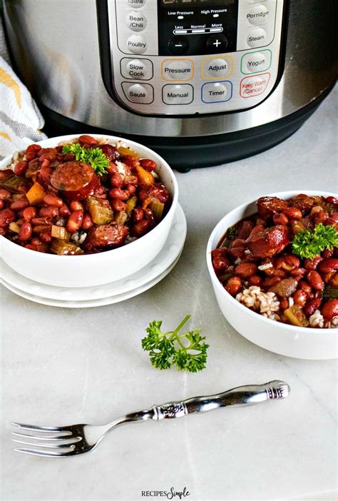 Instant Pot Red Beans and Rice With Sausage - Recipes Simple