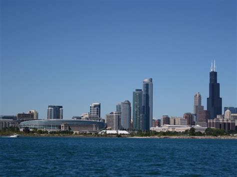 Chicago Skyline from Lake Michigan | Places to travel, Places to visit ...