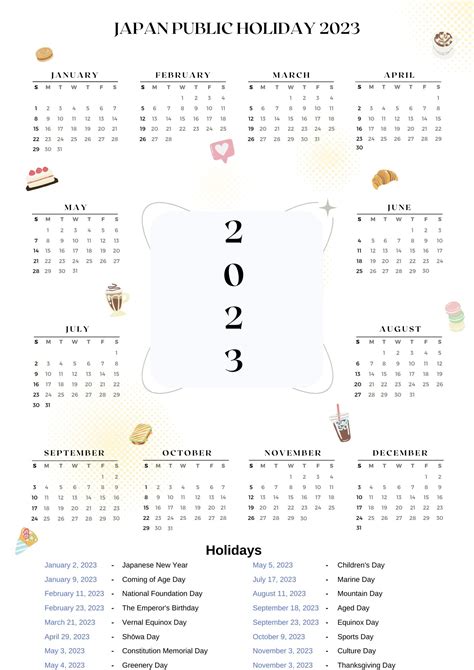 Japan Public Holidays 2023 With Japan Printable Calendar