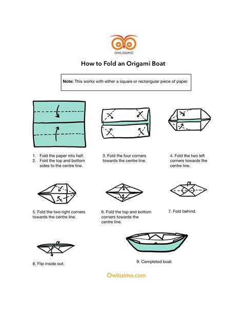 [Math & Memory] How to fold origami boats + lesson ideas – Owlissimo's Blog