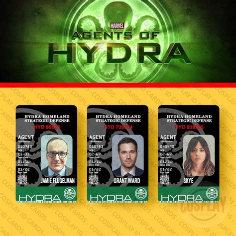 Agents of Hydra ID Badge Screen Accurate Grant Ward Skye Jamie ...