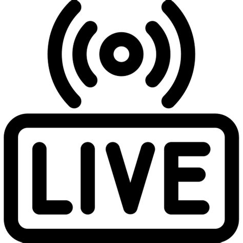 Live streaming Basic Rounded Lineal icon