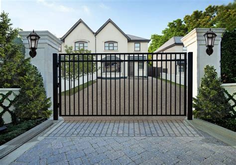 Single Swing Driveway Steel Gate – Madrid Style - DMV Gates & Security