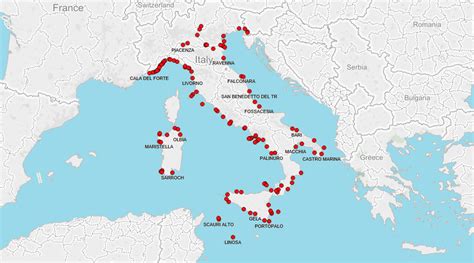 SEA PORTS in ITALY | Marine Vessel Traffic