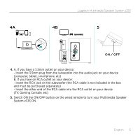 Features - 2 1 speakers | Logitech Z333 | Setup Guide (Page 6)