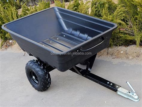 Atv Hitch Tow-behind Yard Utility Dump Trailer Cart 2" Class Iii Or Iv ...