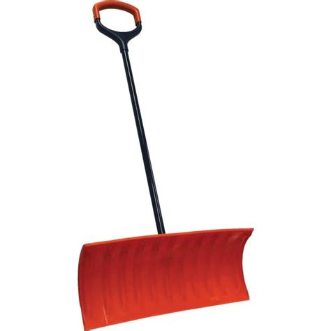 Bigfoot 25" Poly Snow Roller Shovel With X-Large Shock Absorbing D-Grip ...