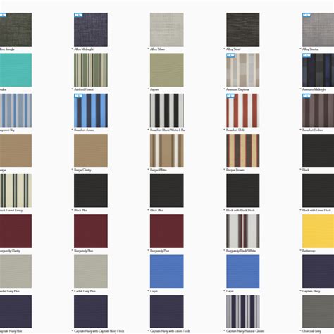 Aurora Canvas Custom Cover Fabric Options