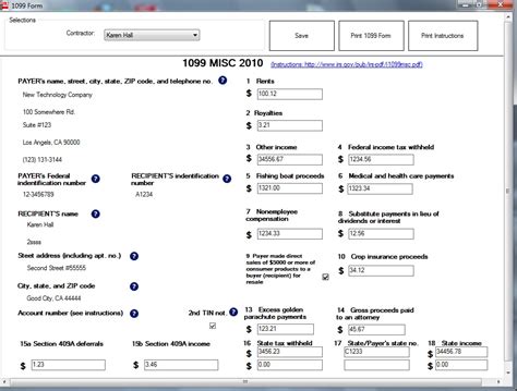 How to Fill Out and Print 1099 MISC Forms