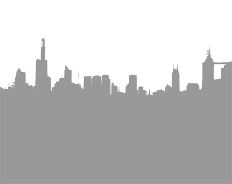 Large Gray City Skyline Clip Art at Clker.com - vector clip art online, royalty free & public domain