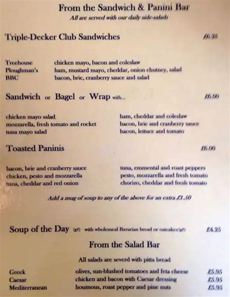 The Treehouse Menu, Menu for The Treehouse, Tollcross, Edinburgh - Zomato UK