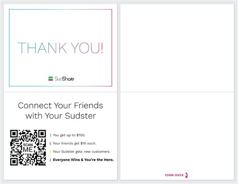 Referral “Thank You” Cards (50ct) – SudShare