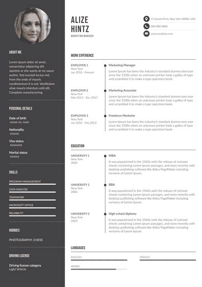 How To Prepare A Simple Advertiser Resume In An Impactful And Simple ...