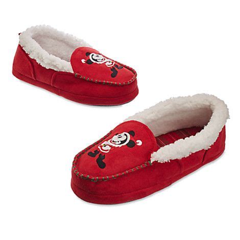 Santa Mickey Mouse Slippers for Adults | Disney Store Mickey Mouse Slippers, Disney Slippers ...