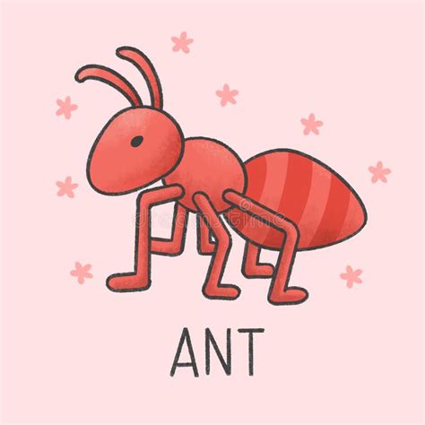 Sweet ant stock vector. Illustration of drawing, character - 24833302