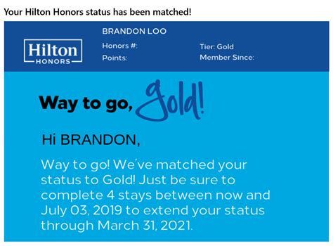 How to get a Hilton Honors Diamond, Gold status match - Executive Traveller