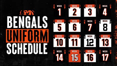 Cincinnati Bengals release 2020 uniform schedule