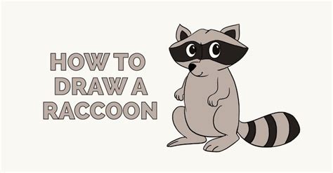 How to Draw a Raccoon - Really Easy Drawing Tutorial